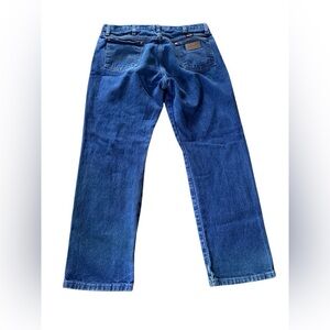 Wrangler Mens Cowboy Cut Original Fit Jeans 36X30 Blue Straight Leg 1013MWZ